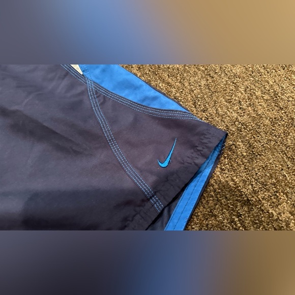 EUC Men’s XXL Nike Swim trunks lined board shorts bottoms blue Hawaiian elastic - Picture 3 of 5